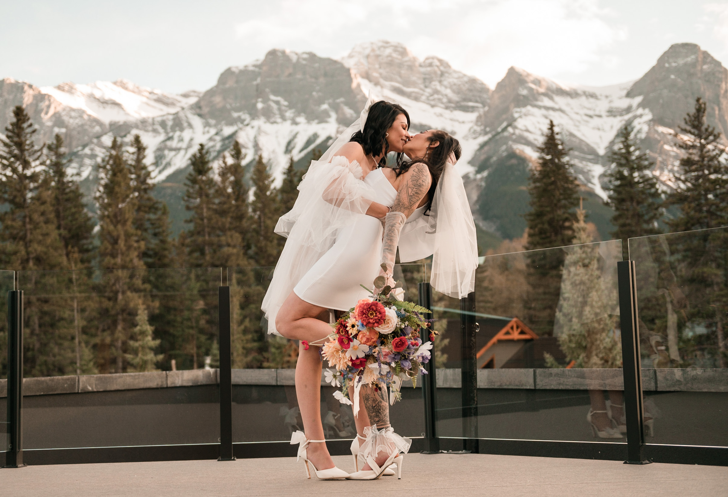 Canmore Elopement Two Brides